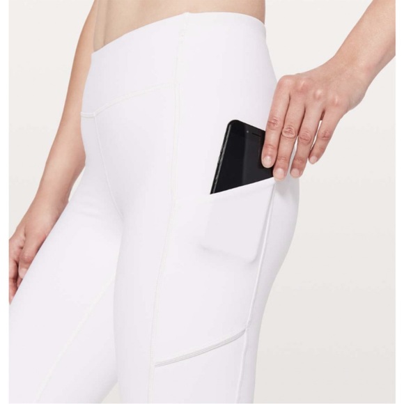 Lululemon Athletica Speed Up tight pocket white full length workout leggings - Picture 6 of 9